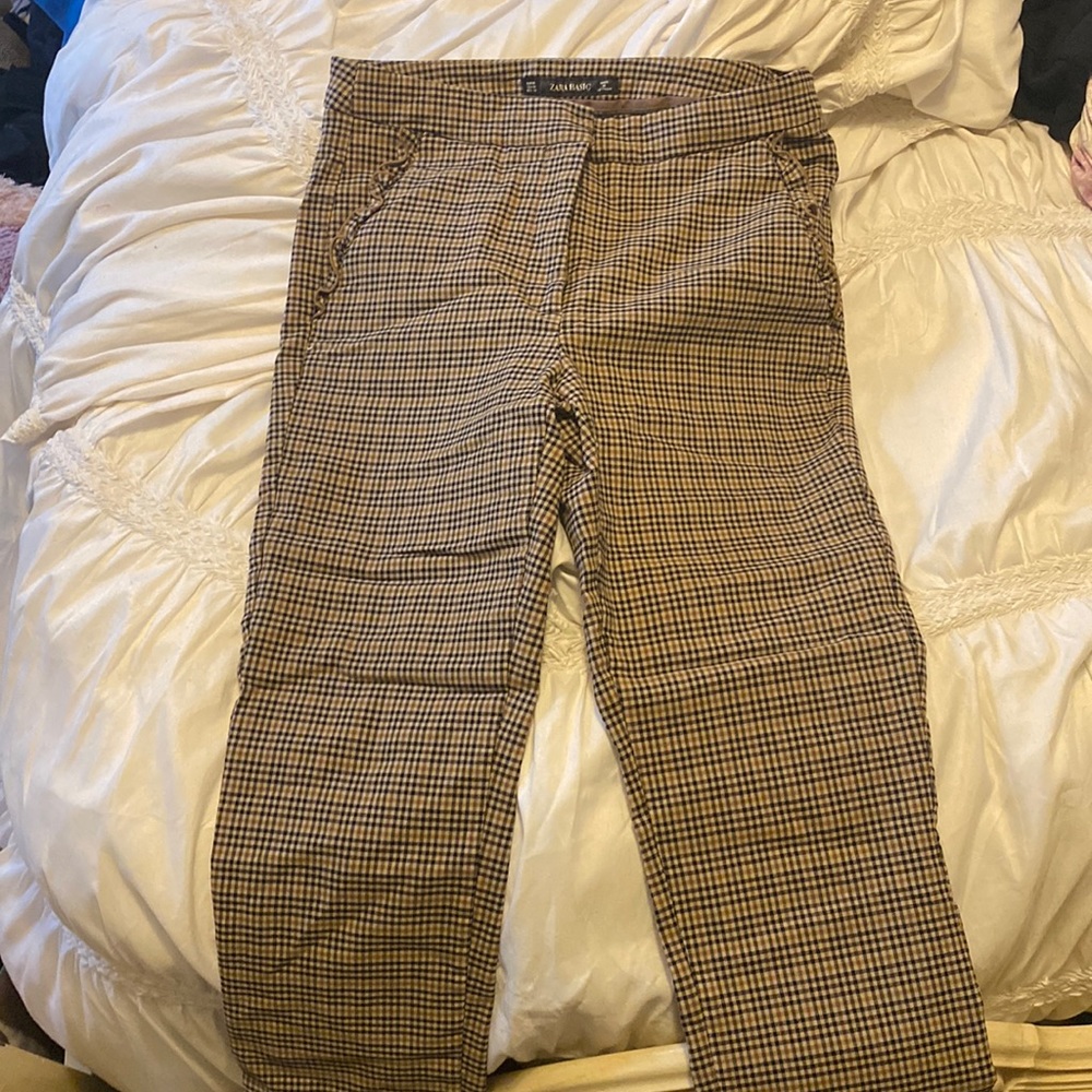 Zara plaid pants